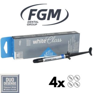 White Class 6% HP FGM whitening gel x4